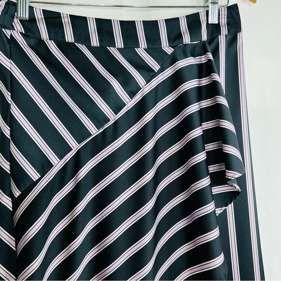 A New Day Striped Asymmetrical Ruffle High Low Skirt M - Picture 4 of 11